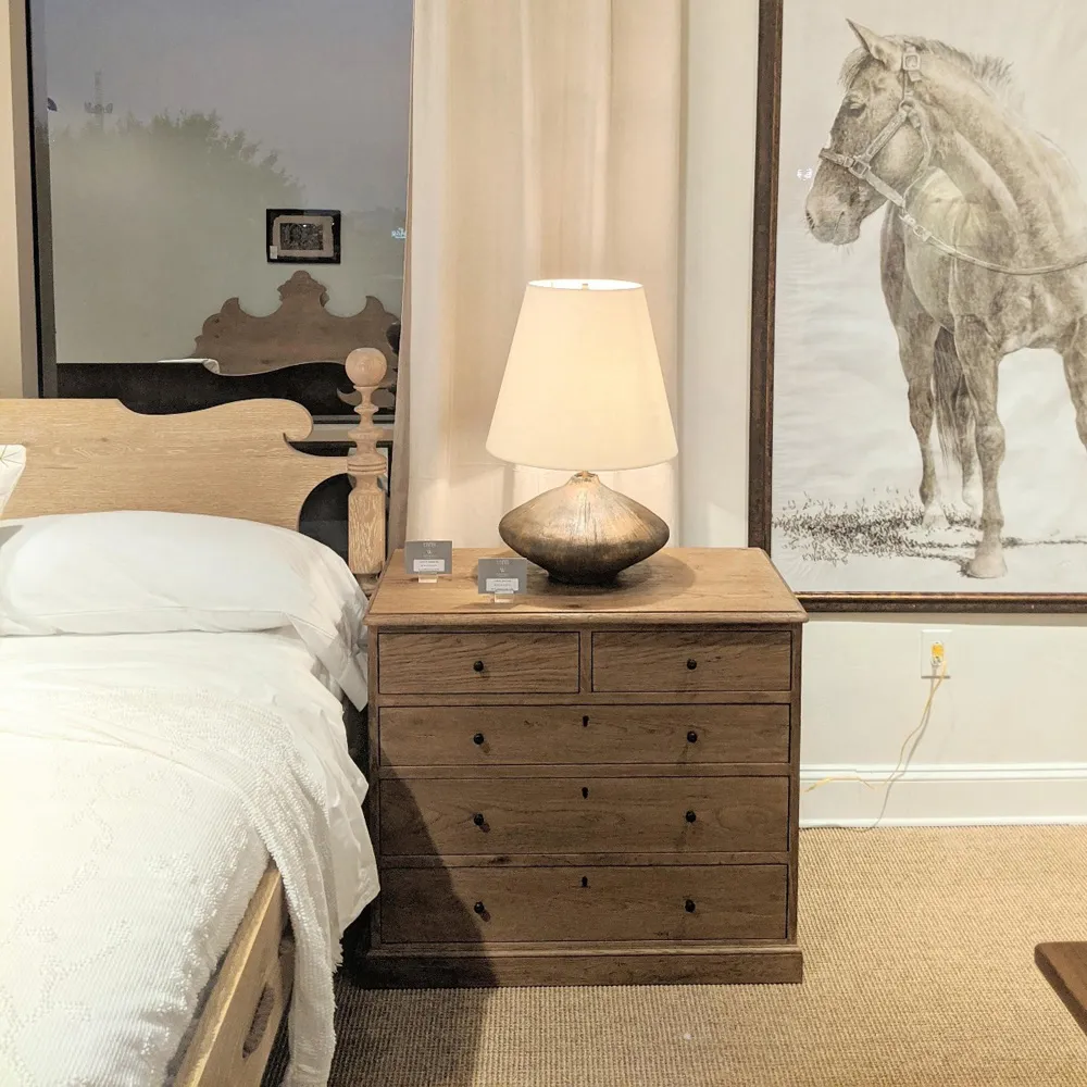 Saltwater French Country King Size Bed Frame - Brown, Oak