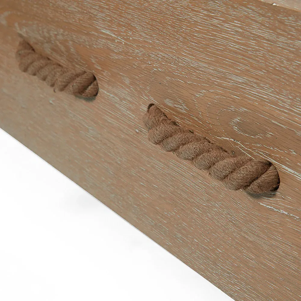 Saltwater French Country Queen Size Bed Frame - Brown, Oak