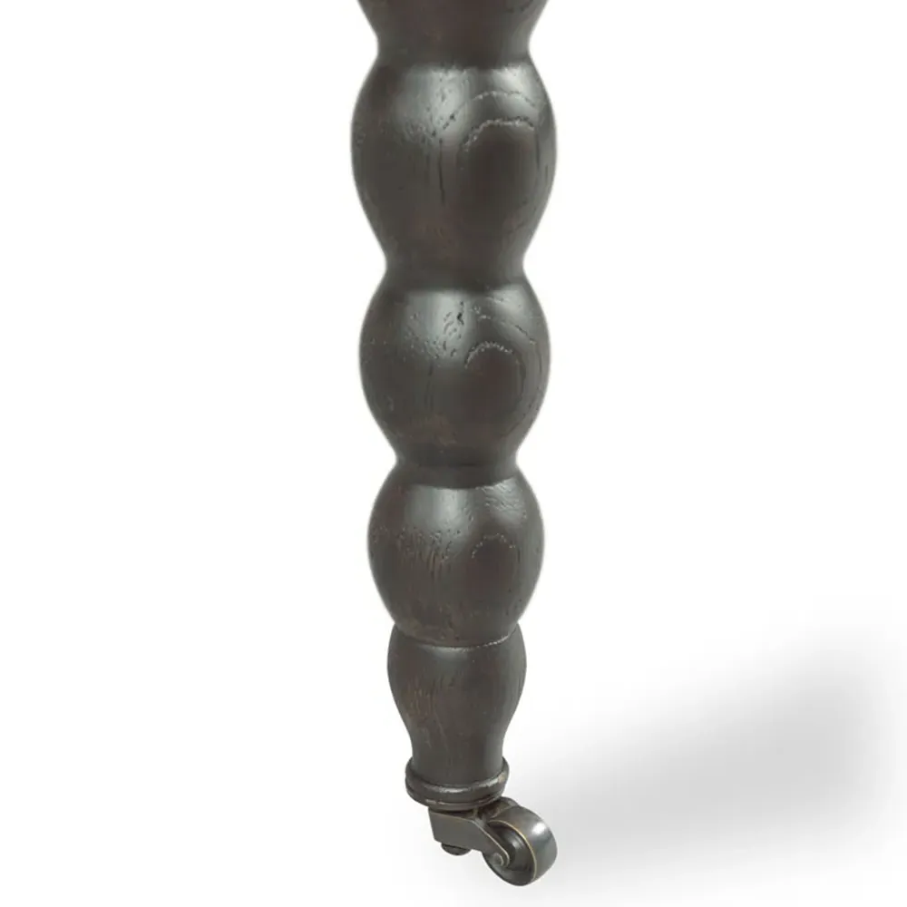 Salutation Demilune Console Table - Black, Oak