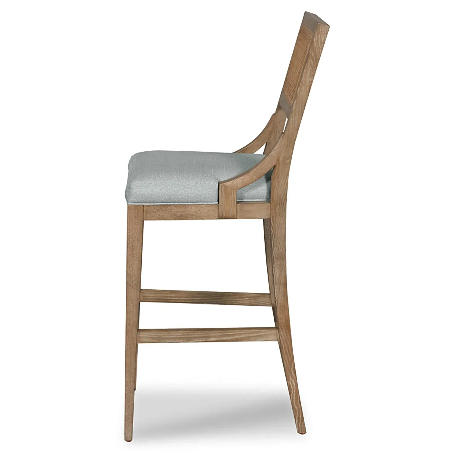 Salvador Counter Stool - Sea Foam, Cane Wood
