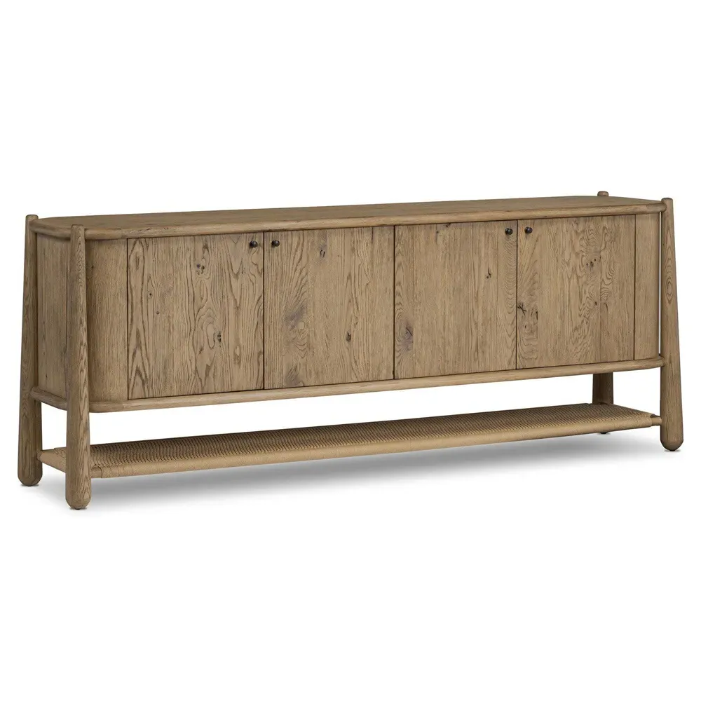 Salvador Sideboard with Storage - Aged Smoked, Oak
