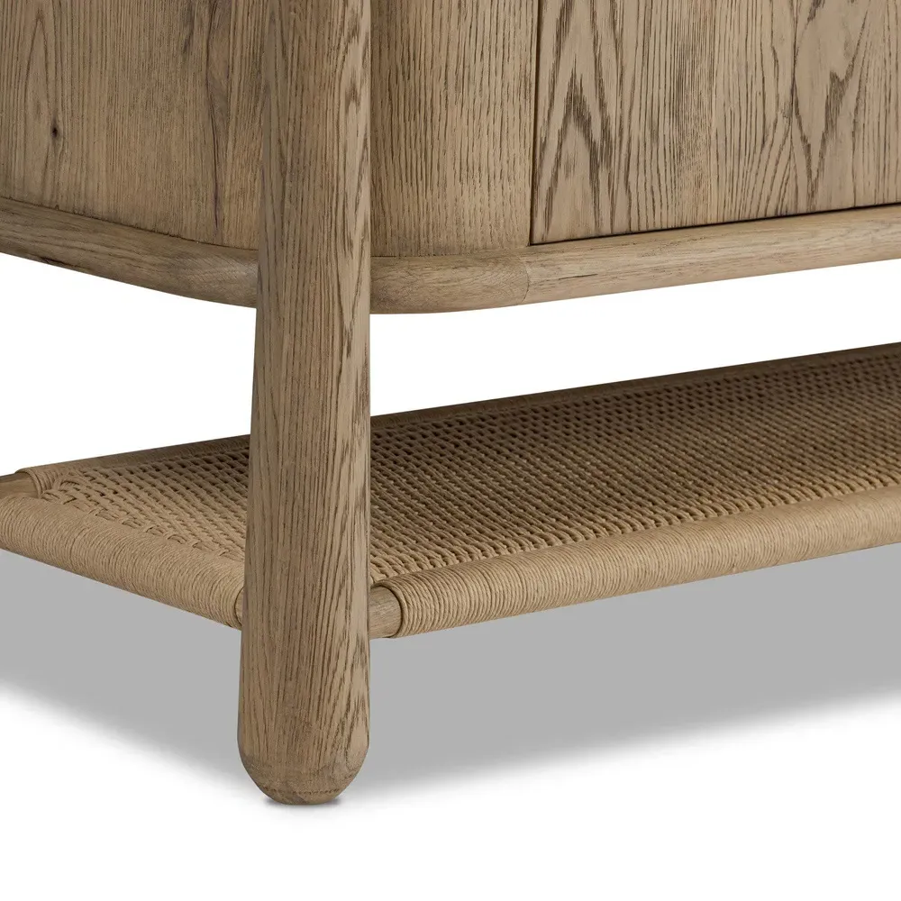 Salvador Sideboard with Storage - Aged Smoked, Oak