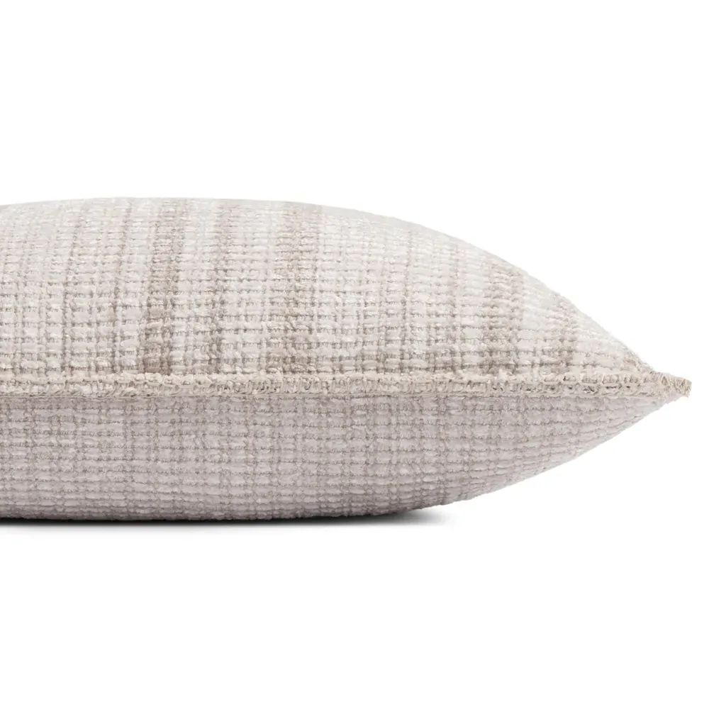 Sam French Country Linear Throw Pillow - White, Cotton