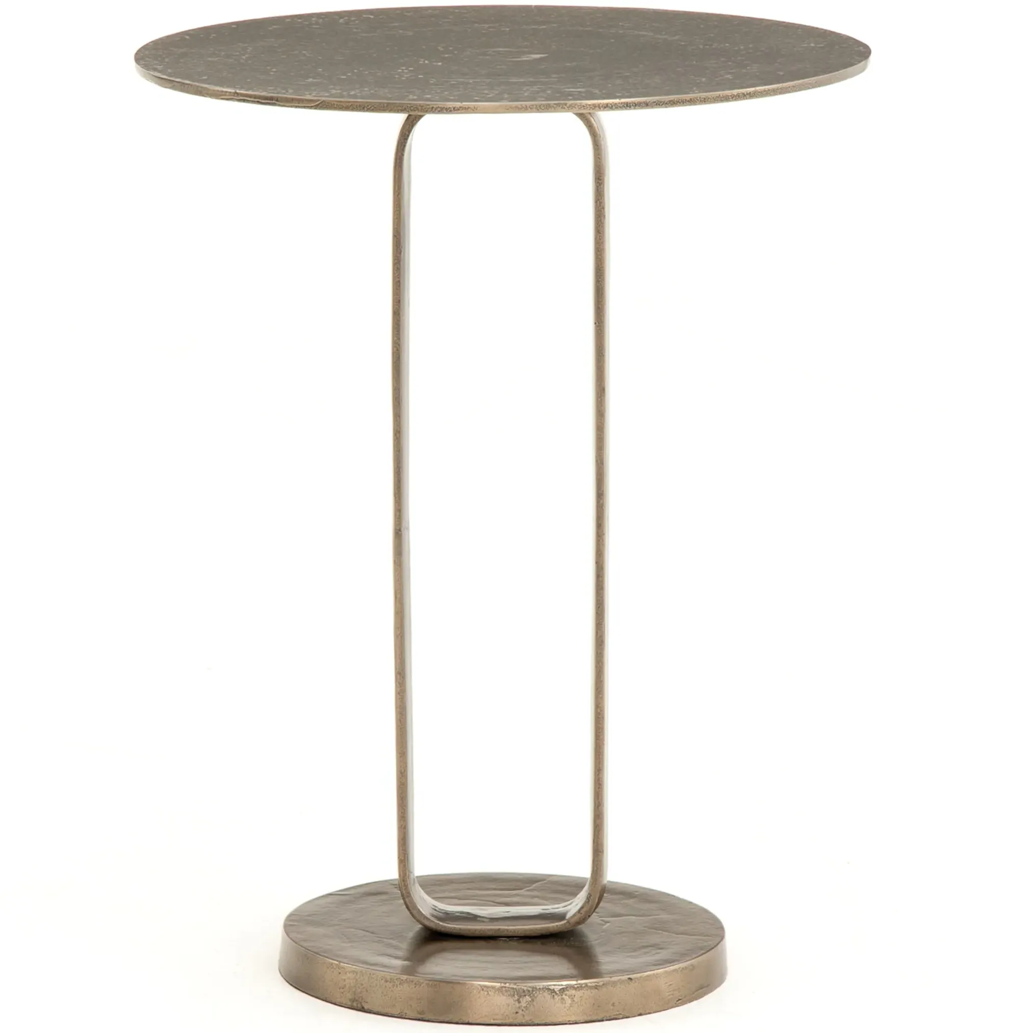 Sam Round Side Table - Bronze, Aluminum