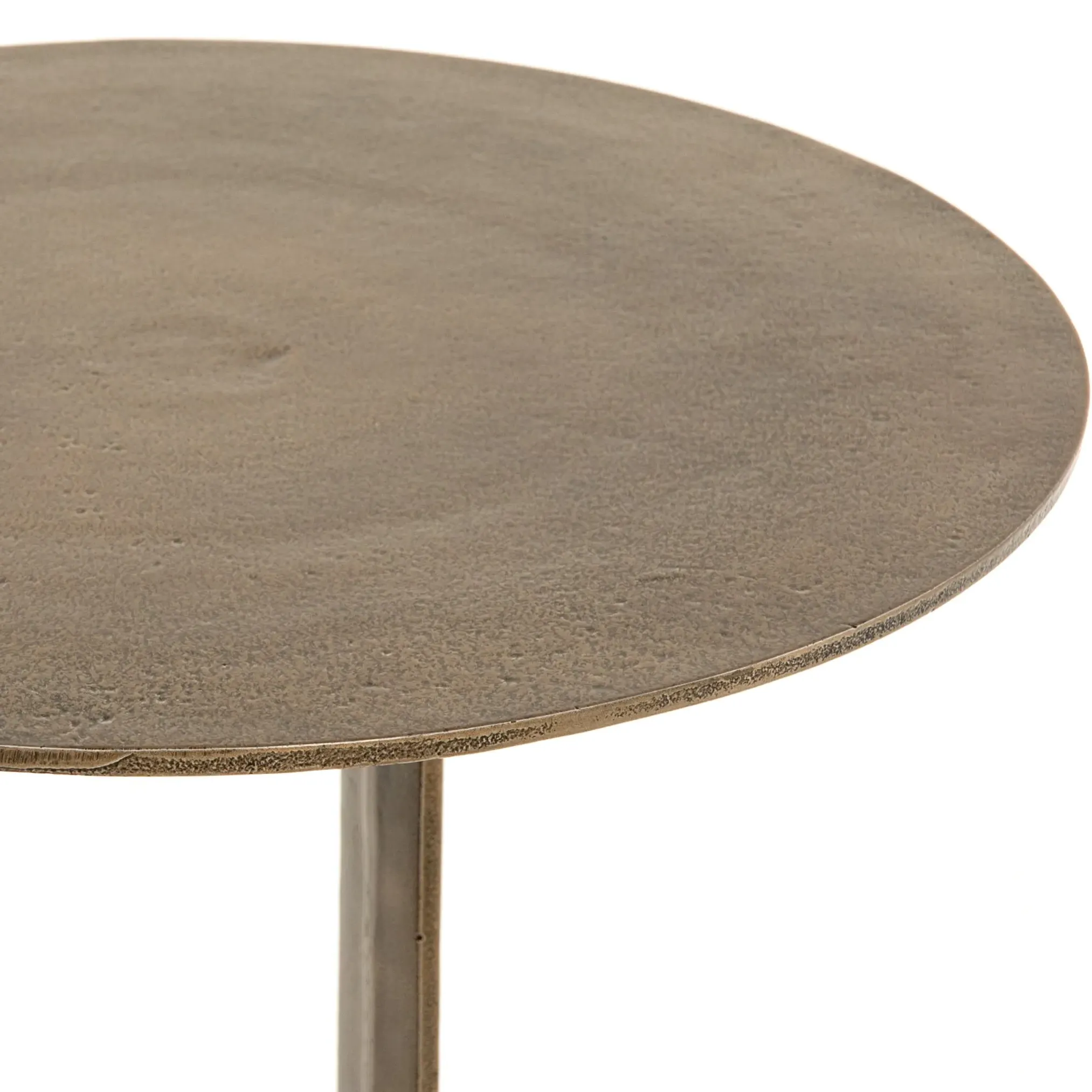 Sam Round Side Table - Bronze, Aluminum
