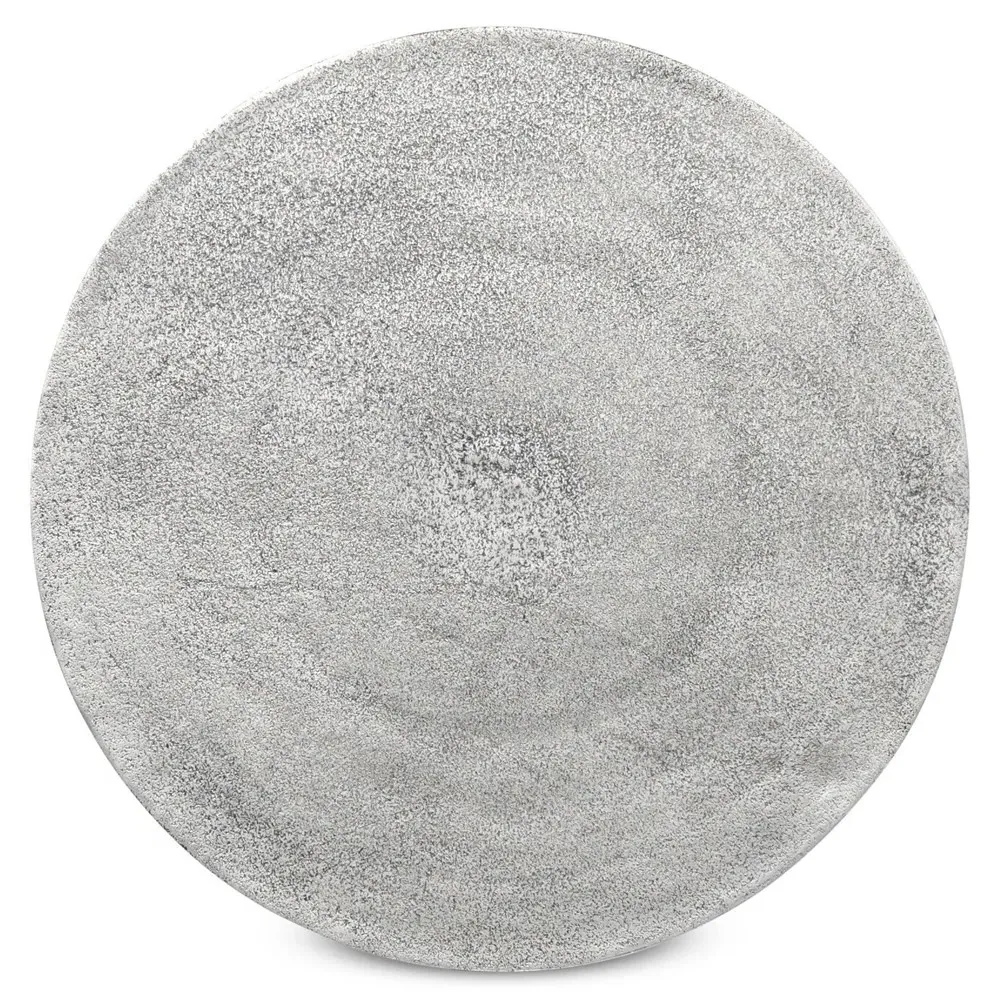 Sam Round Side Table - Silver, Aluminum