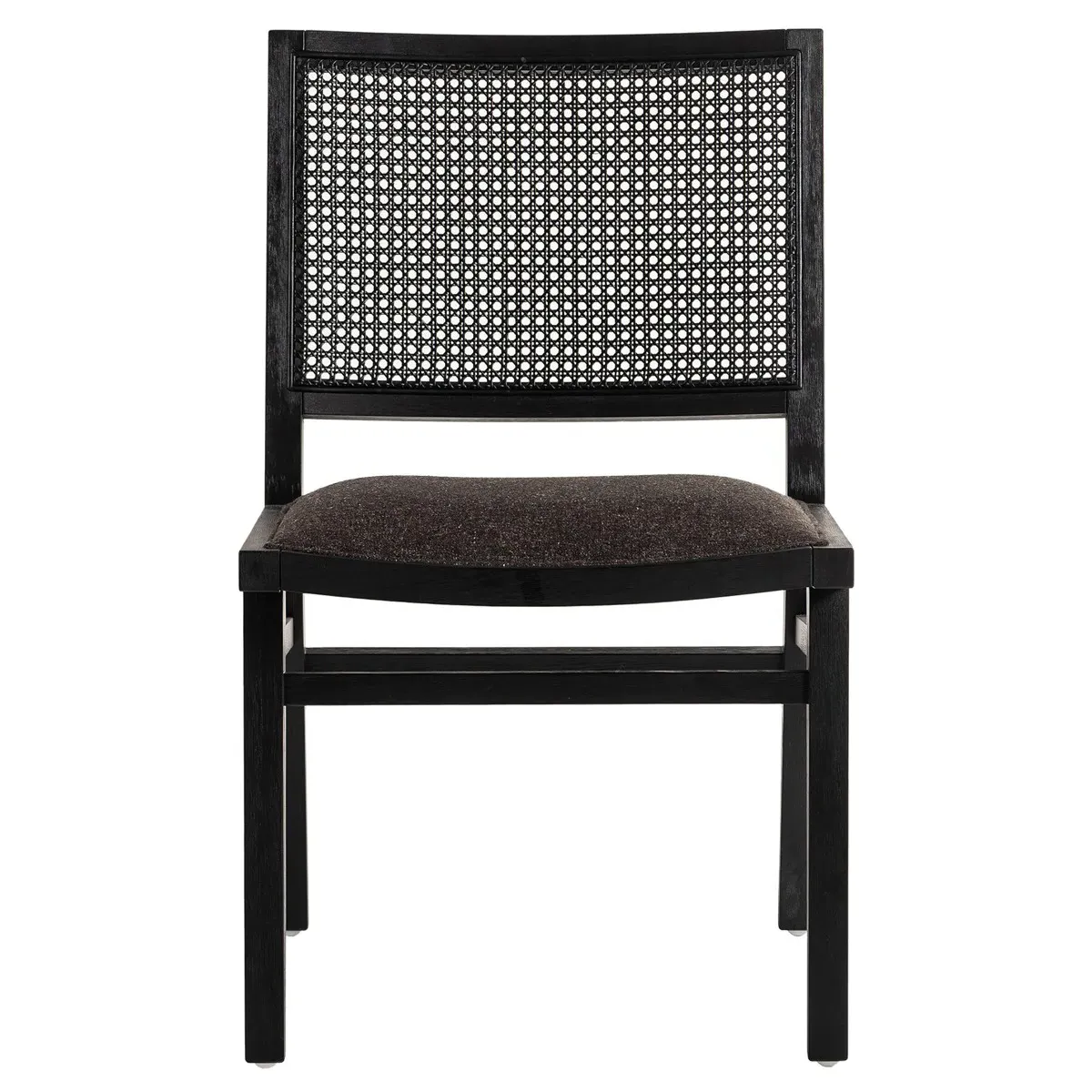 Samantha Dining Chair with Cane Back - Grey, Beech Wood image