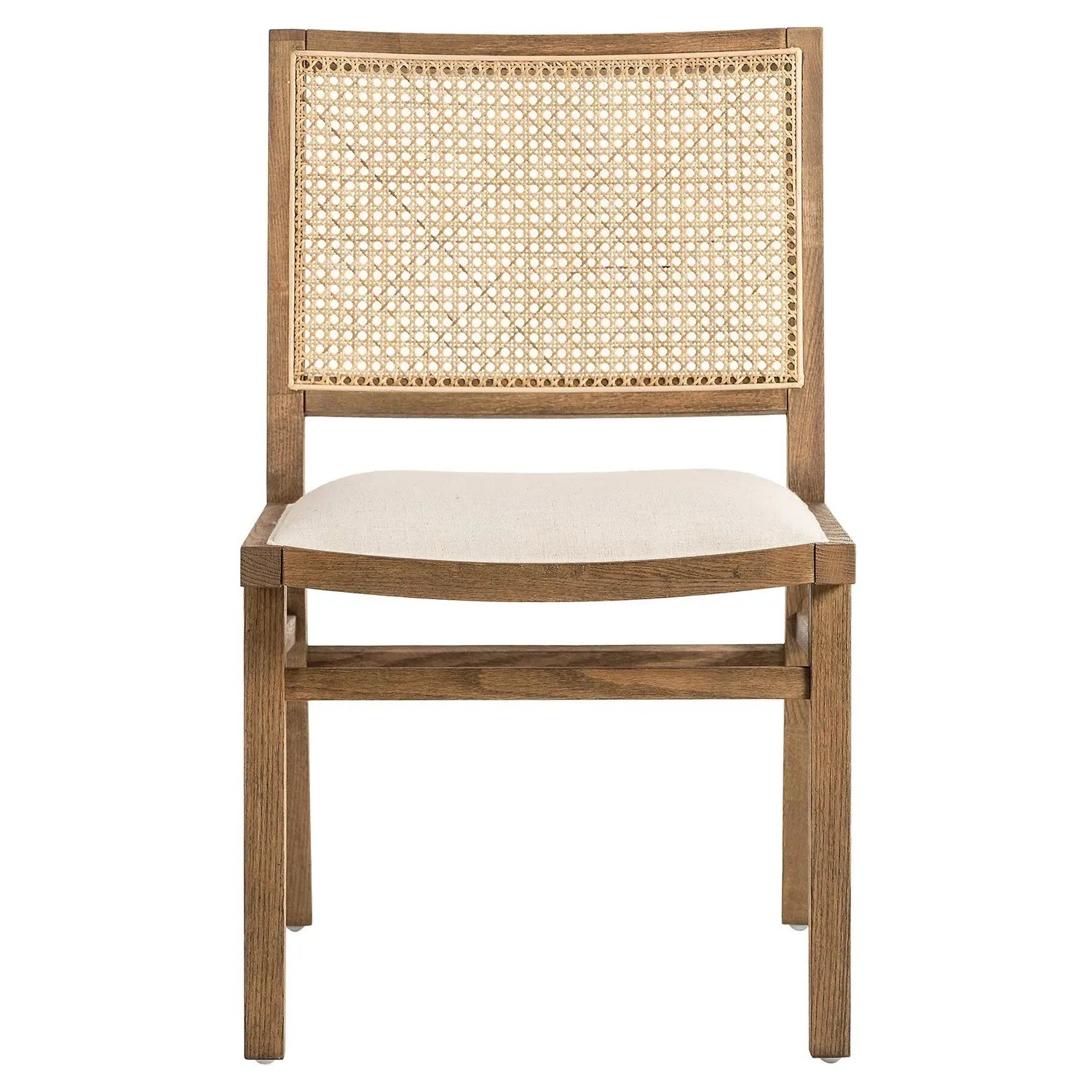 Samantha Dining Side Chair - White, Performance Fabric