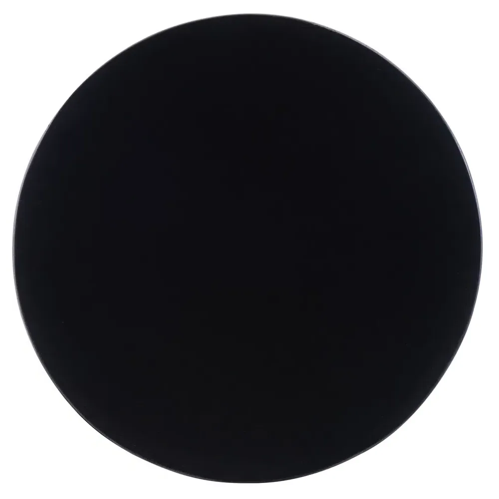 Samantha Round Outdoor Side Table - Black, Concrete