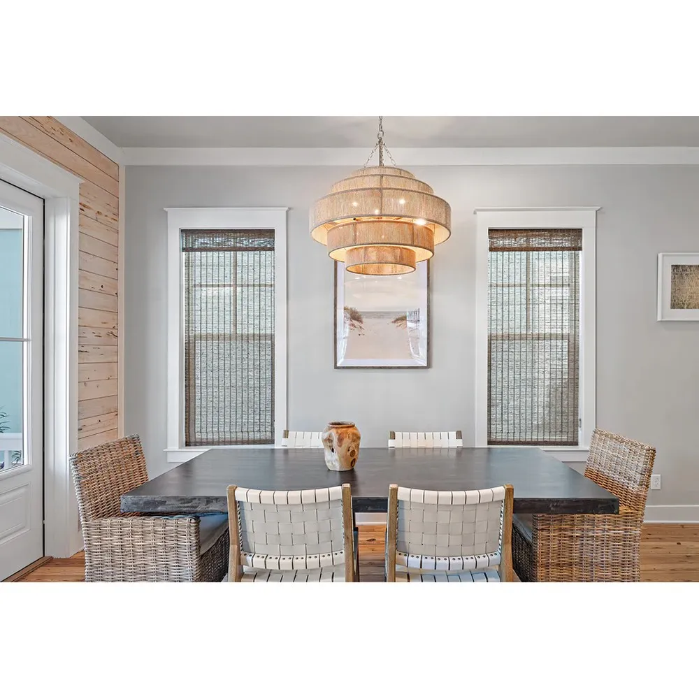 Samara 20 Light Chandelier - Brown, Jute