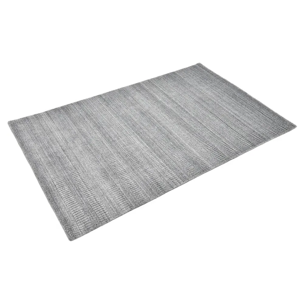Samara 5x8 Textured Solid Rug - Grey