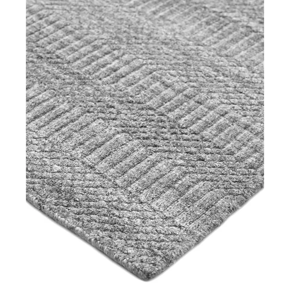 Samara 5x8 Textured Solid Rug - Grey