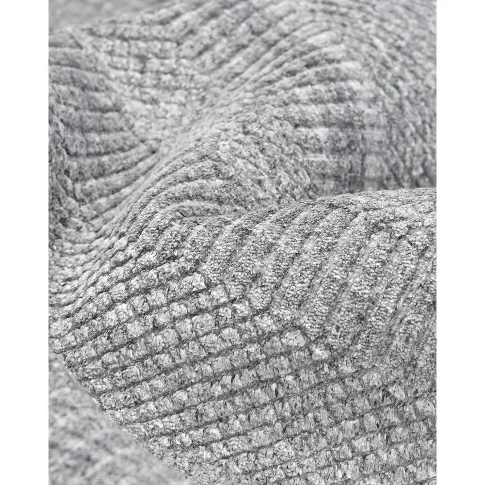 Samara 5x8 Textured Solid Rug - Grey