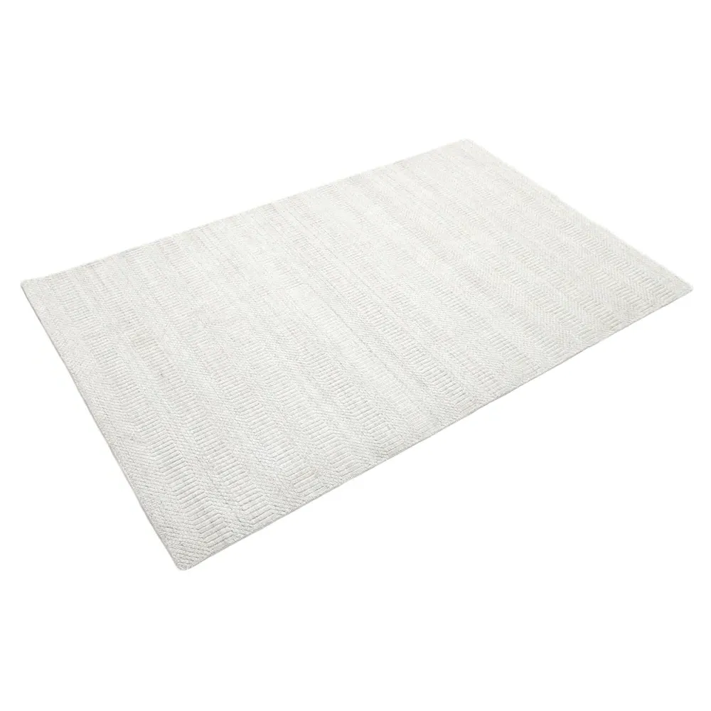Samara Textured Solid Rug - Off White