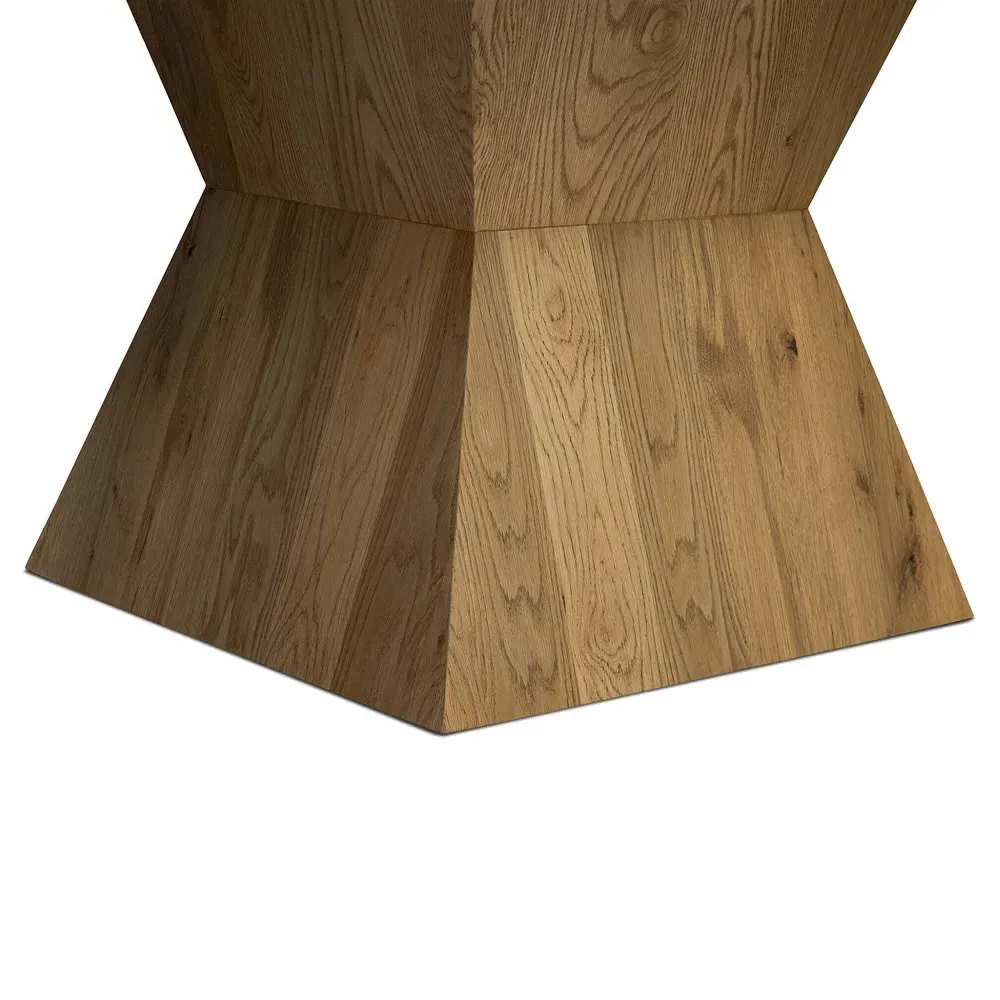 Samia Oval Extendable Dining Table - Brown, Oak