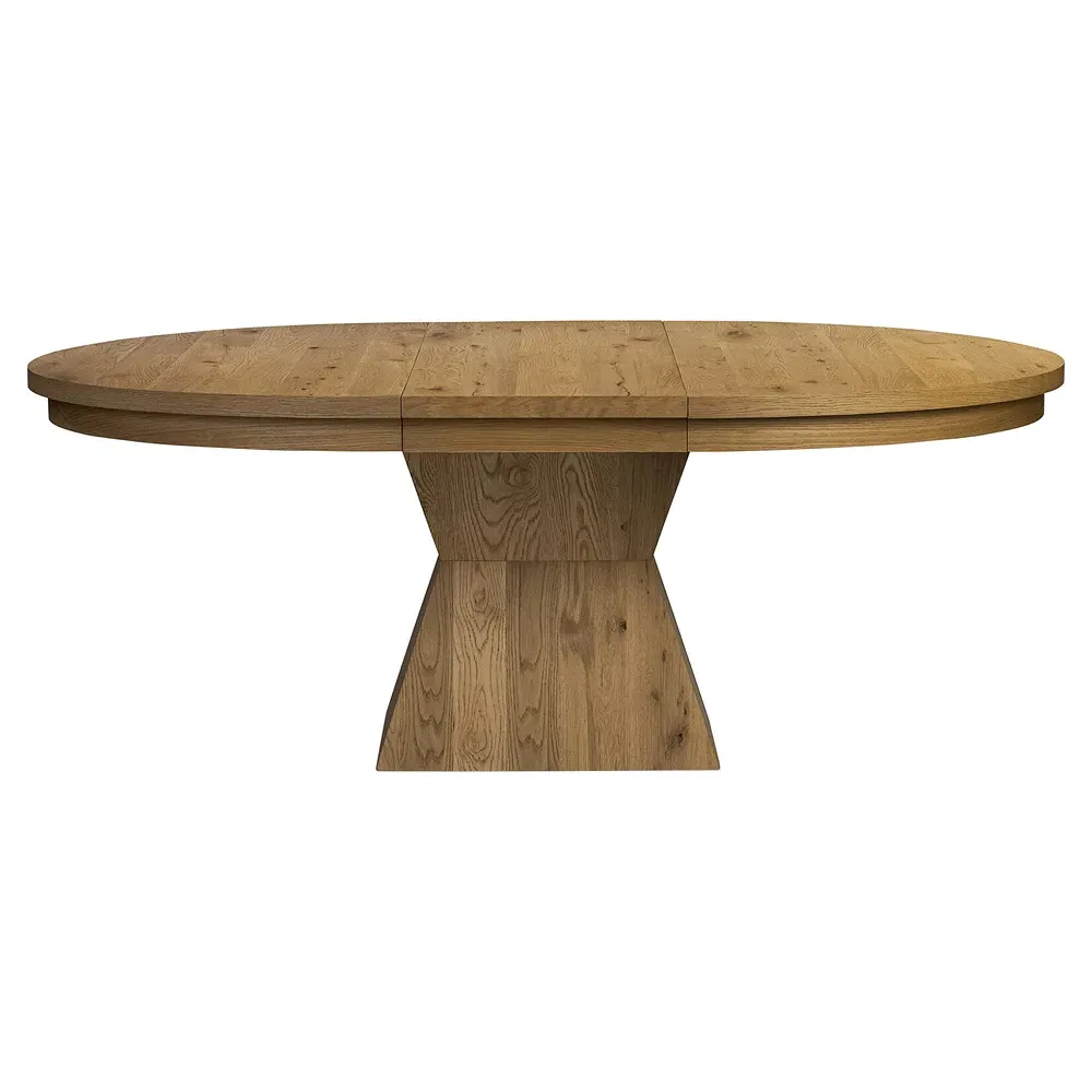 Samia Oval Extendable Dining Table - Brown, Oak image