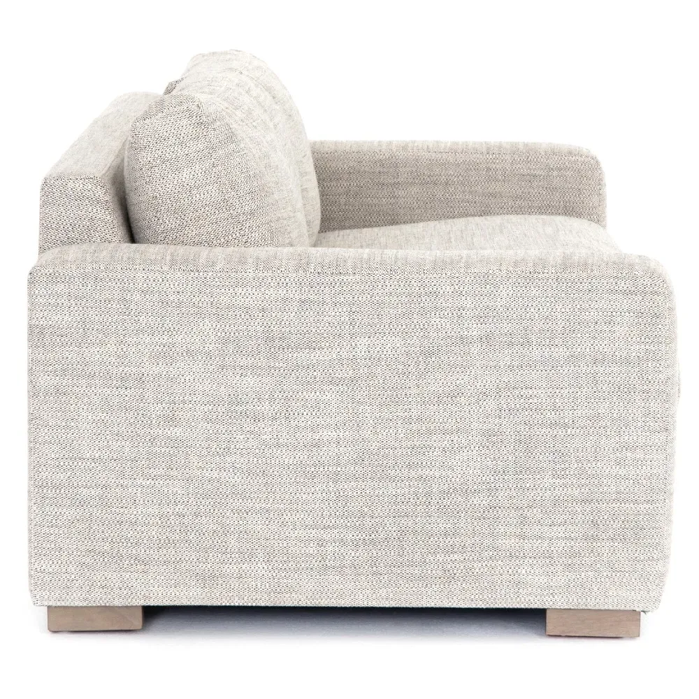 Samira 3-Seater Sofa - Grey, Performance Fabric