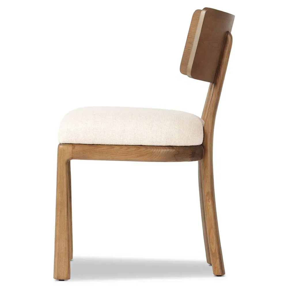 Sammy Dining Chair - Cream, Wood