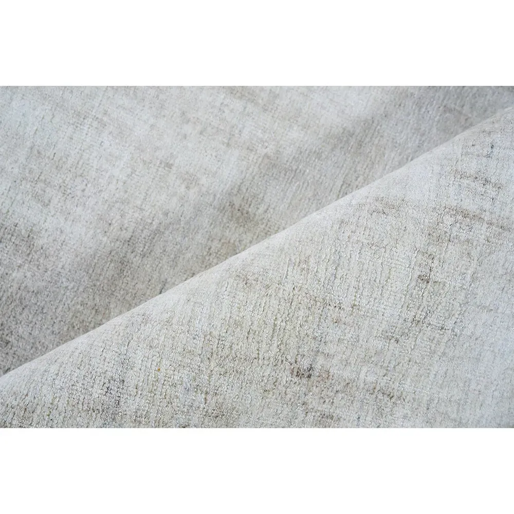 Samuel 8x10 Patterned Rug - Beige, Wool