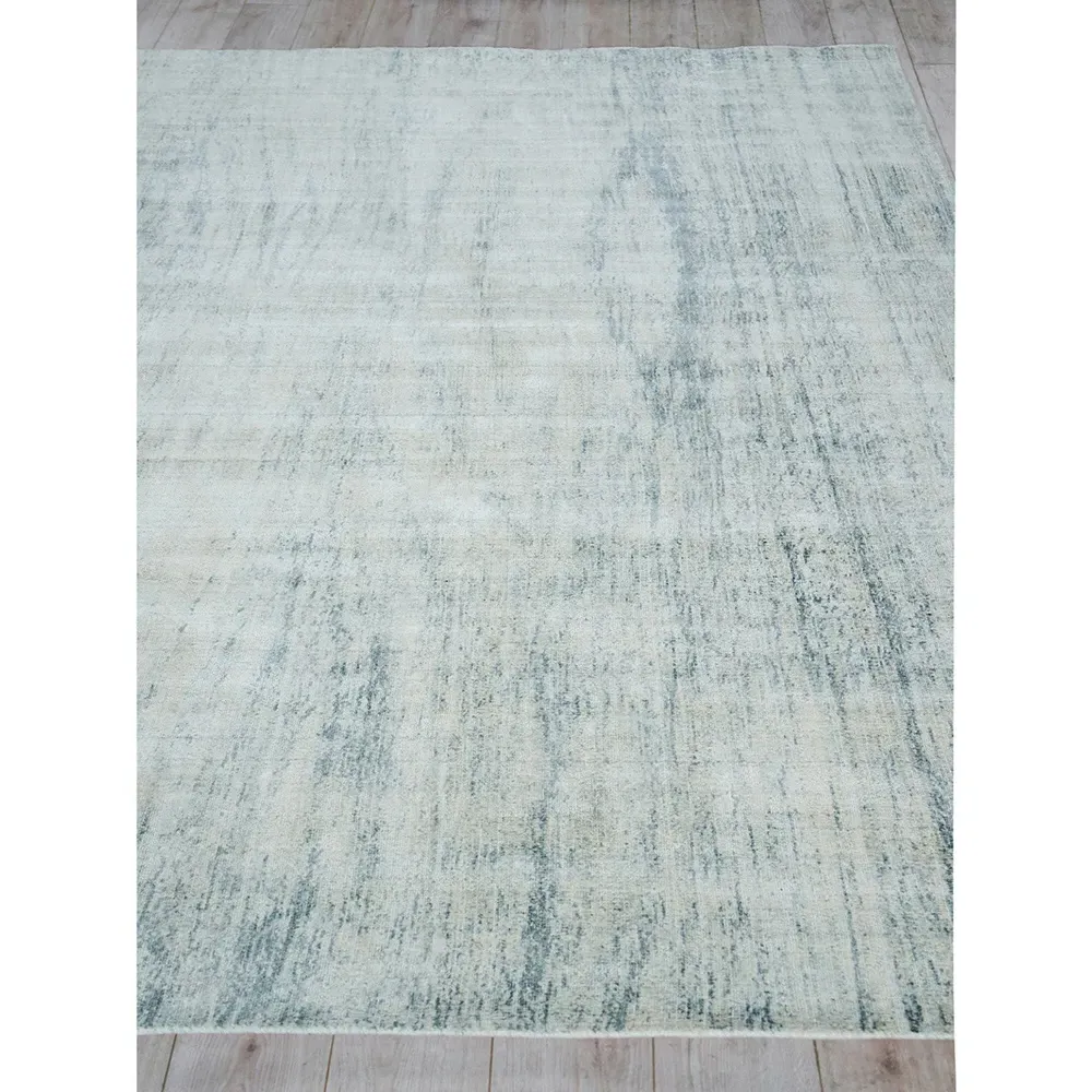 Samuel Patterned Rug Sample - Blue, Wool