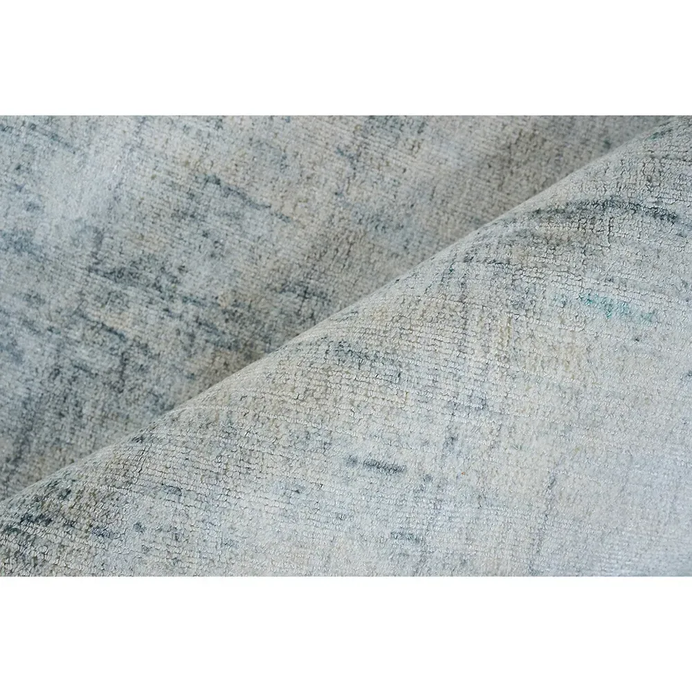 Samuel Patterned Rug Sample - Blue, Wool