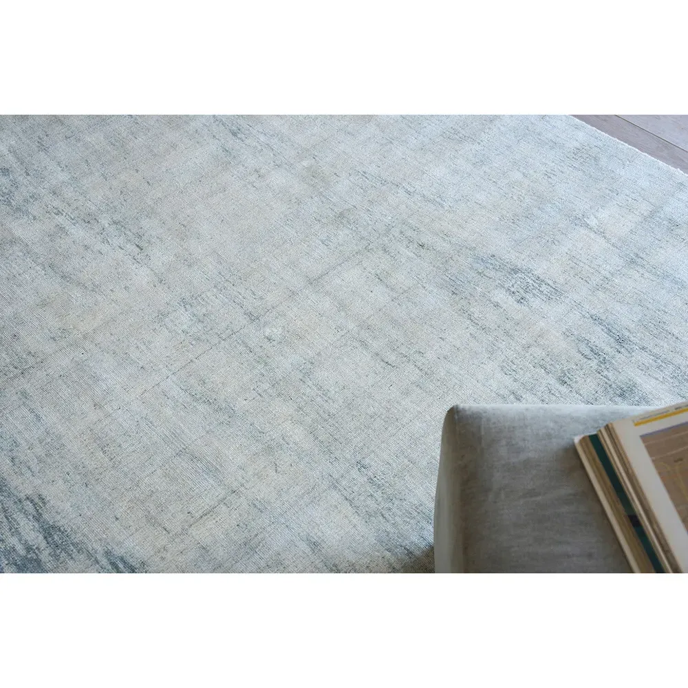 Samuel Patterned Rug Sample - Blue, Wool