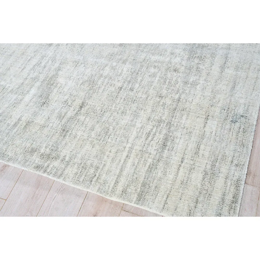 Samuel Patterned Rug - Silver, Wool