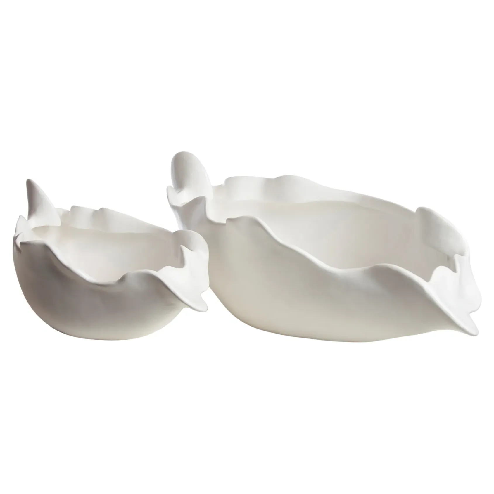 Samuel Small Decorative Bowl - White, Ceramic