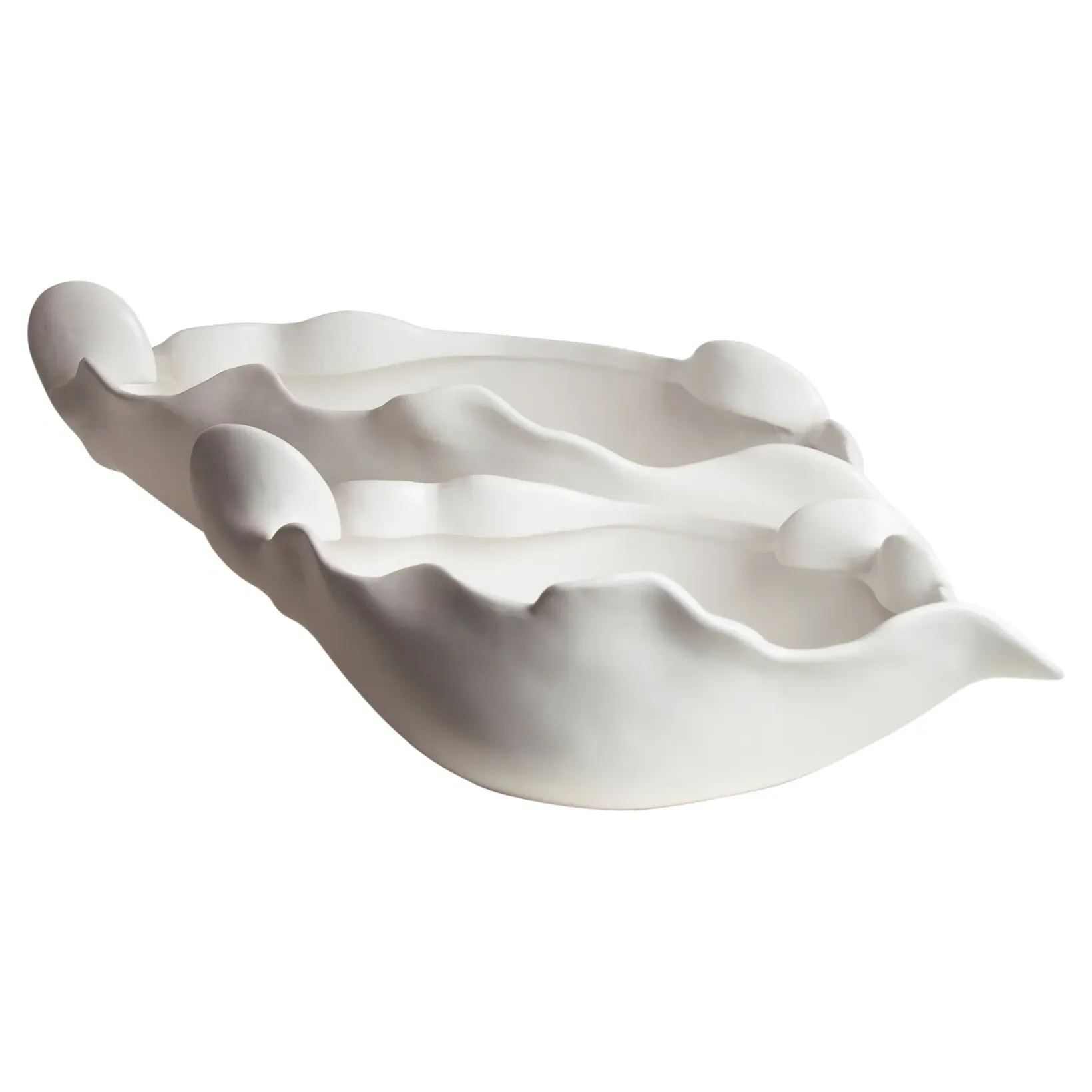 Samuel Small Decorative Bowl - White, Ceramic