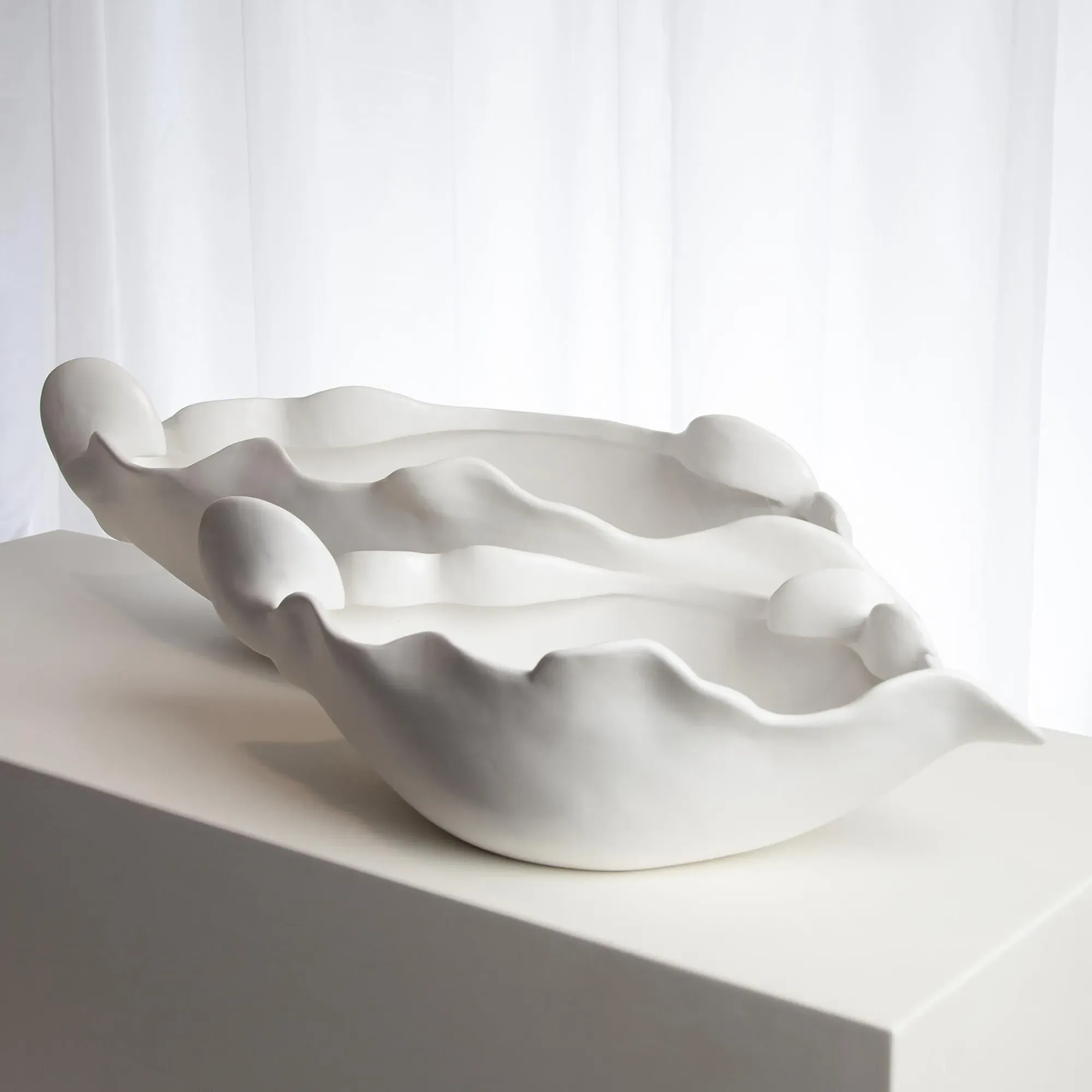 Samuel Small Decorative Bowl - White, Ceramic