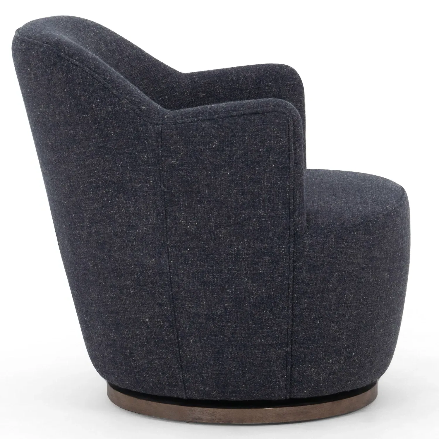 Samuel Swivel Arm Chair - Grey, Performance Fabric