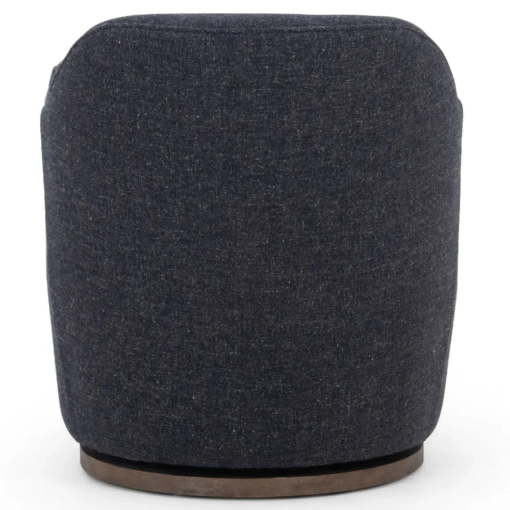 Samuel Swivel Arm Chair - Grey, Performance Fabric