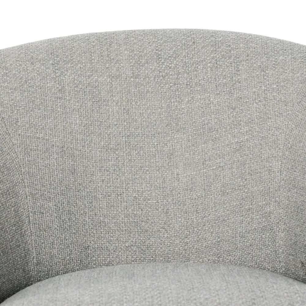 Sandie Gibson Silver Performance Swivel Barrel Chair - Silver