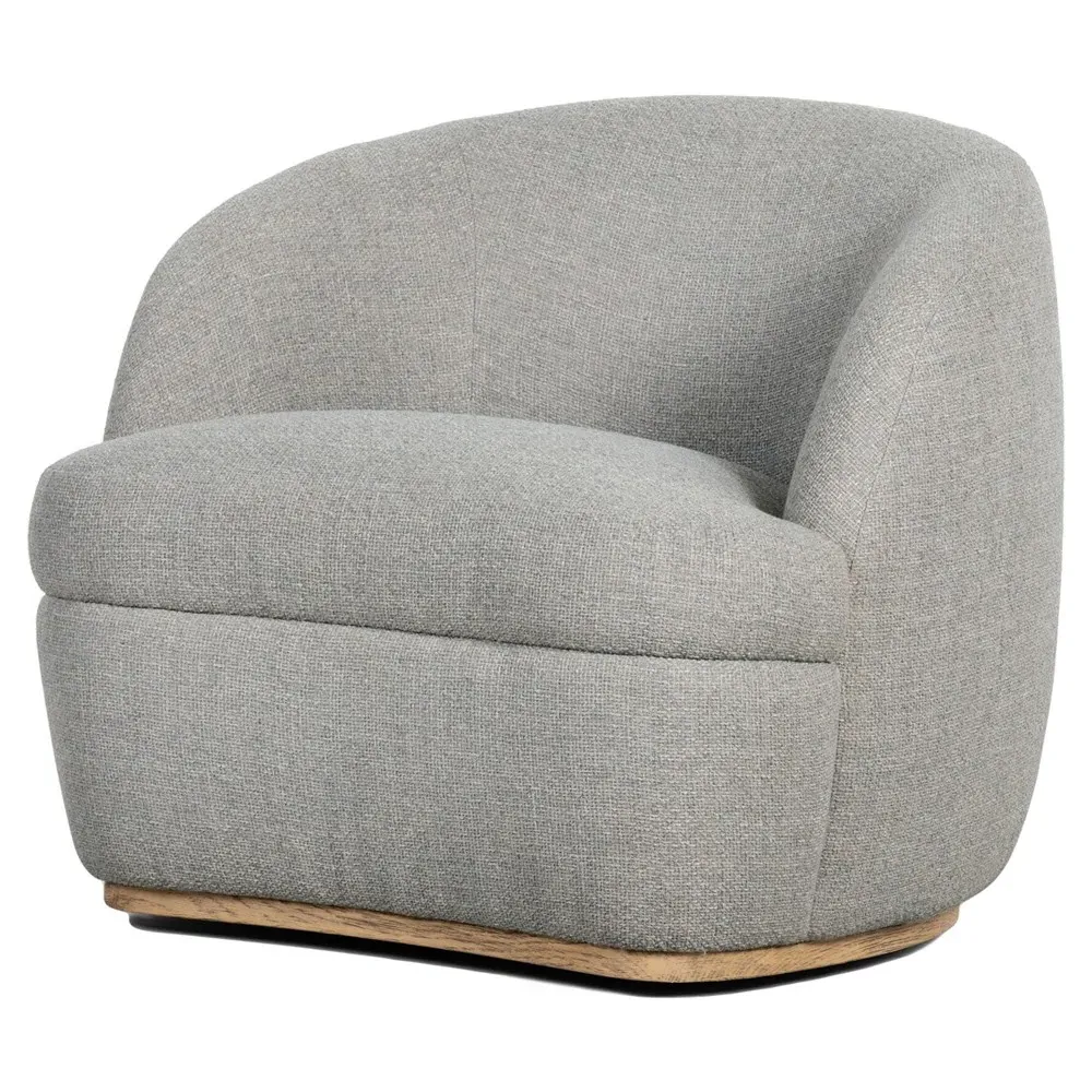 Sandie Gibson Silver Performance Swivel Barrel Chair - Silver image