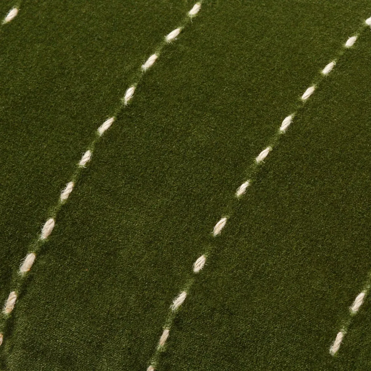 Sandor Lumbar Pillow - Green, Cotton