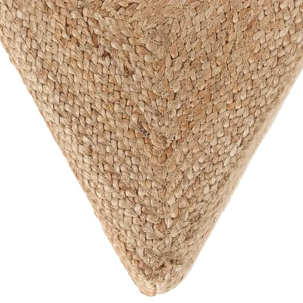 Sandra Triangle Pouf - Tan, Jute