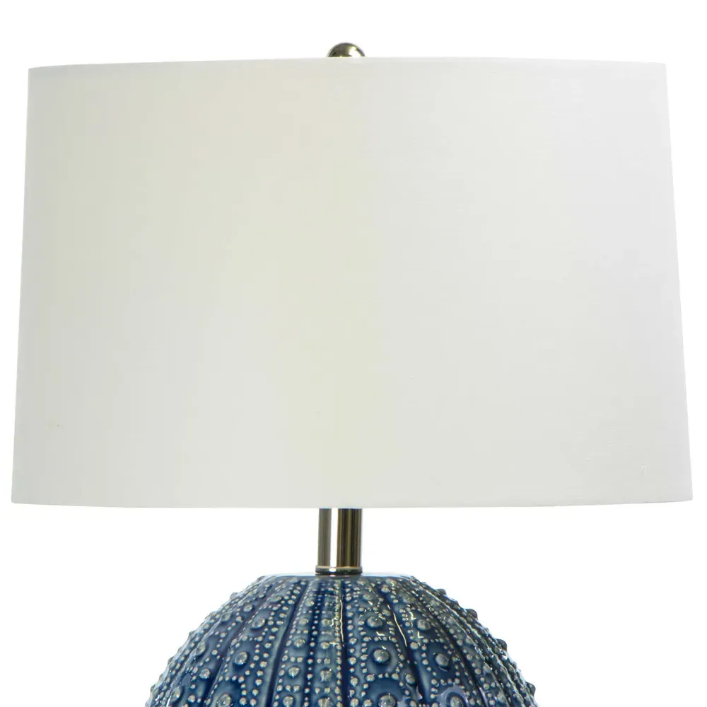 Sanibel Textured Ceramic Table Lamp - Blue