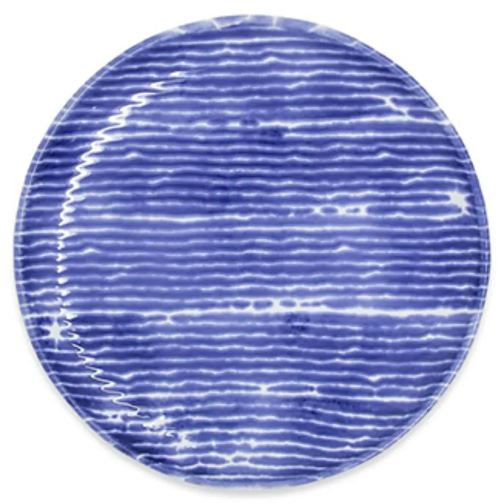 Santorini 4 Piece Cocktail Plates - Blue, Ceramic