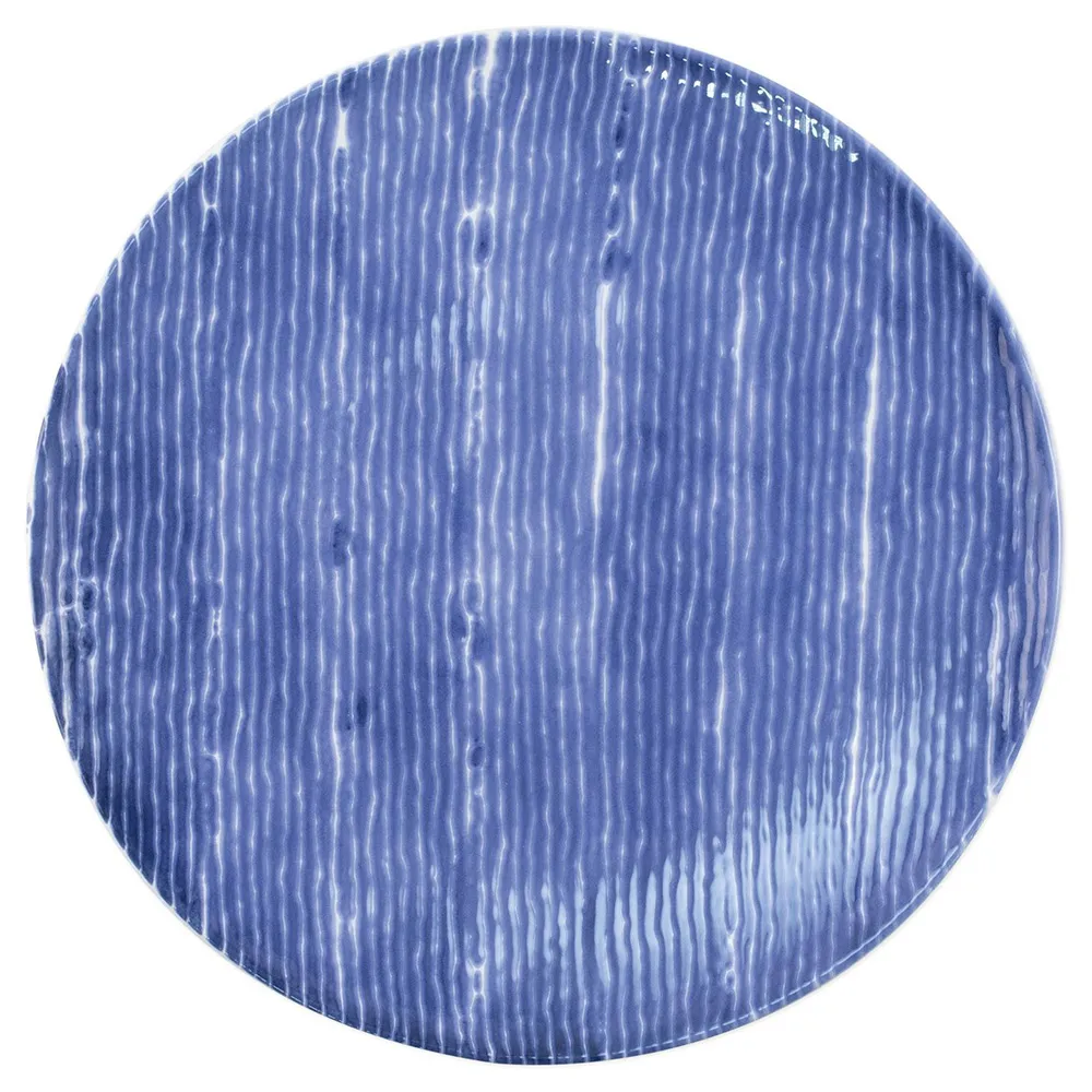 Santorini Salad Plates Set of 4 - Blue, Ceramic