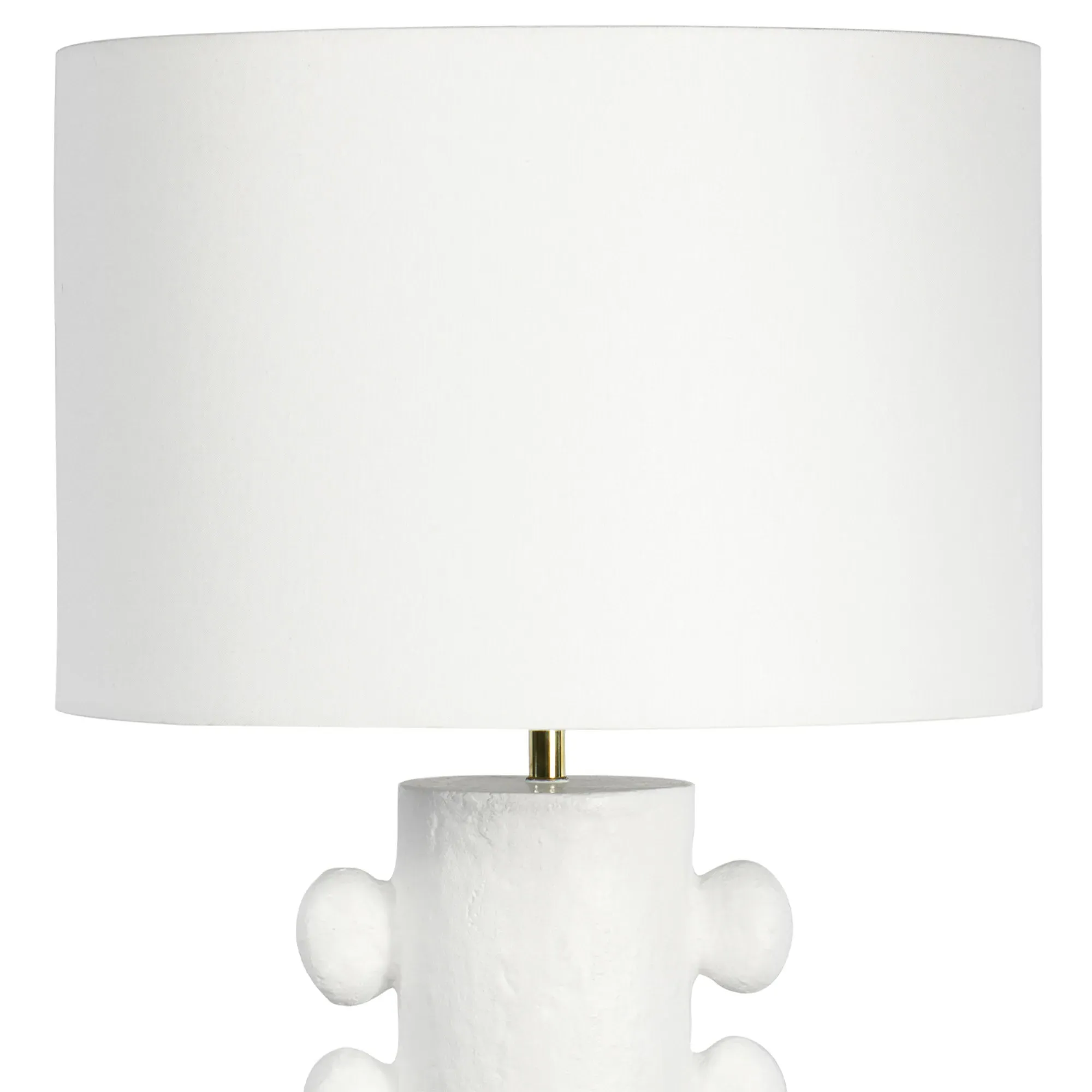 Sanya Large Bedside Table Lamp - White, Aluminum