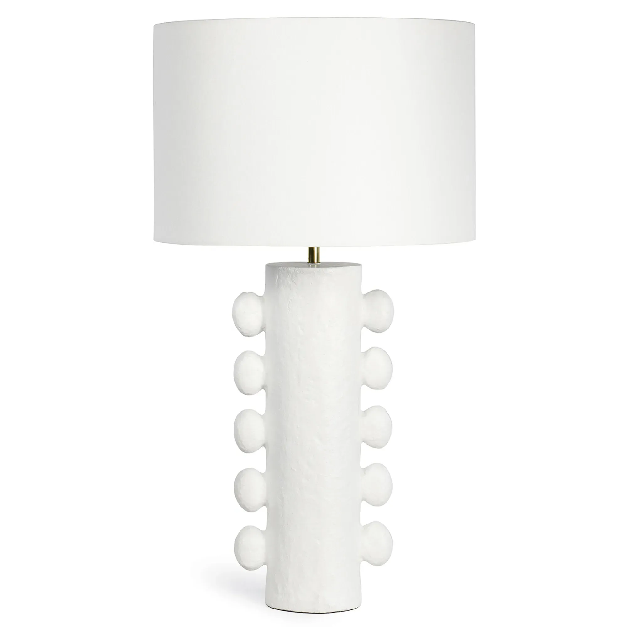 Sanya Large Bedside Table Lamp - White, Aluminum image