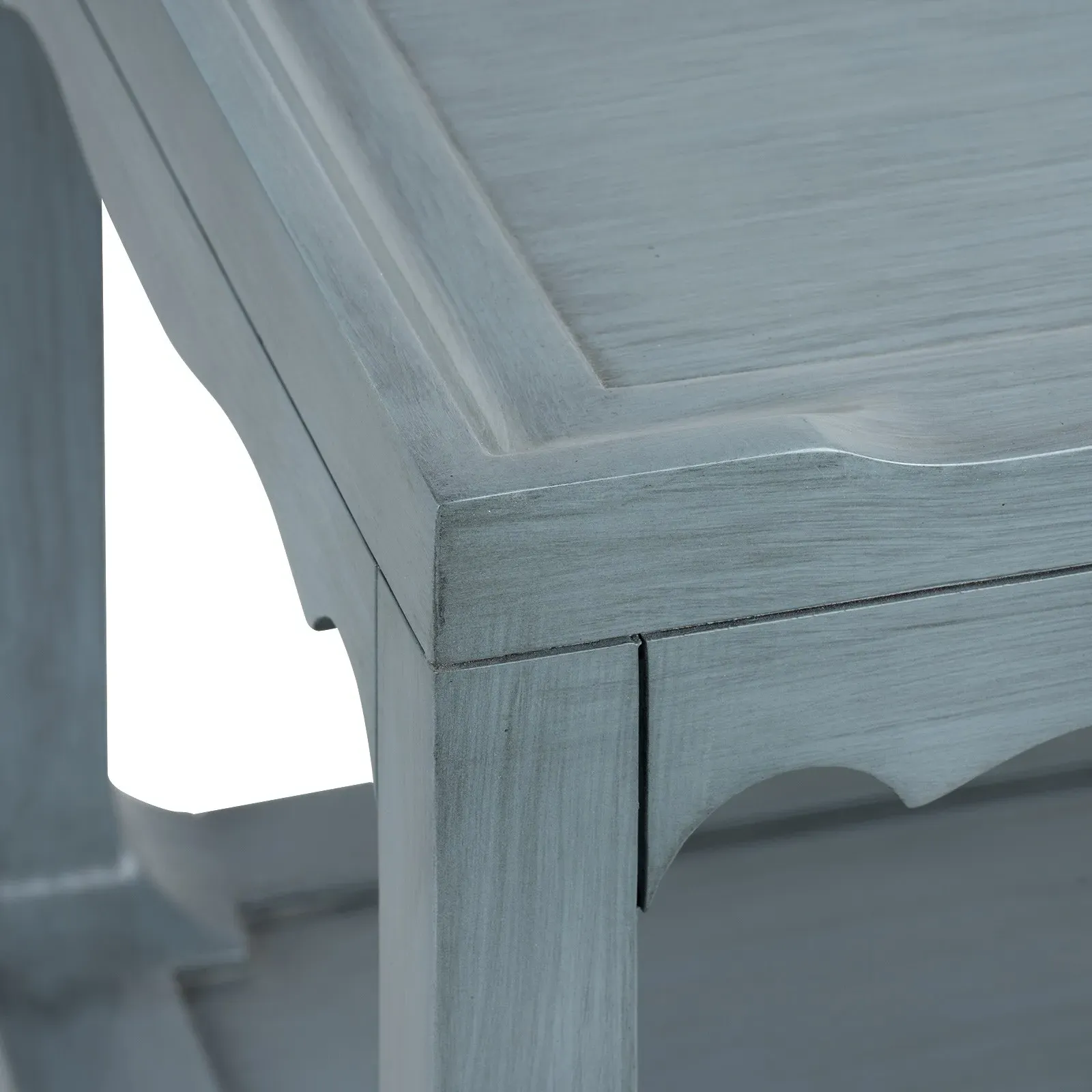 Sara Panel End Table - Foggy Horizon, Acacia Wood