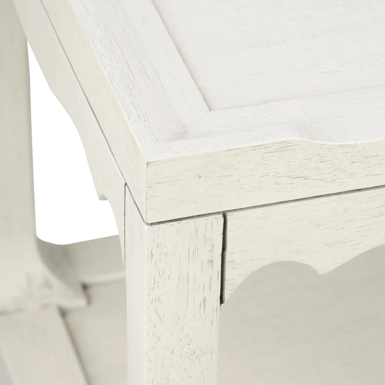 Sara Panel End Table - Sailcloth Sheen, Acacia Wood