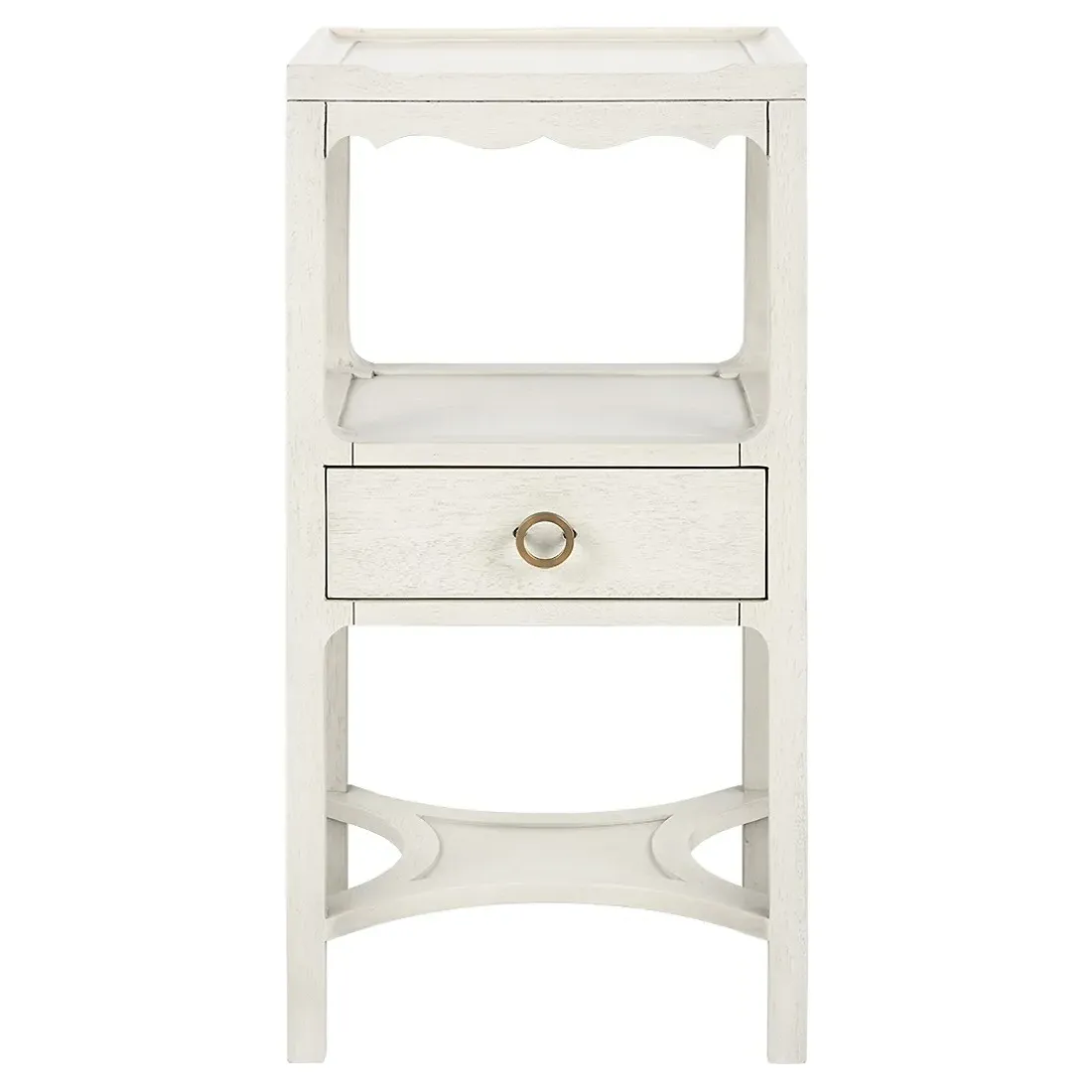 Sara Panel End Table - Sailcloth Sheen, Acacia Wood image