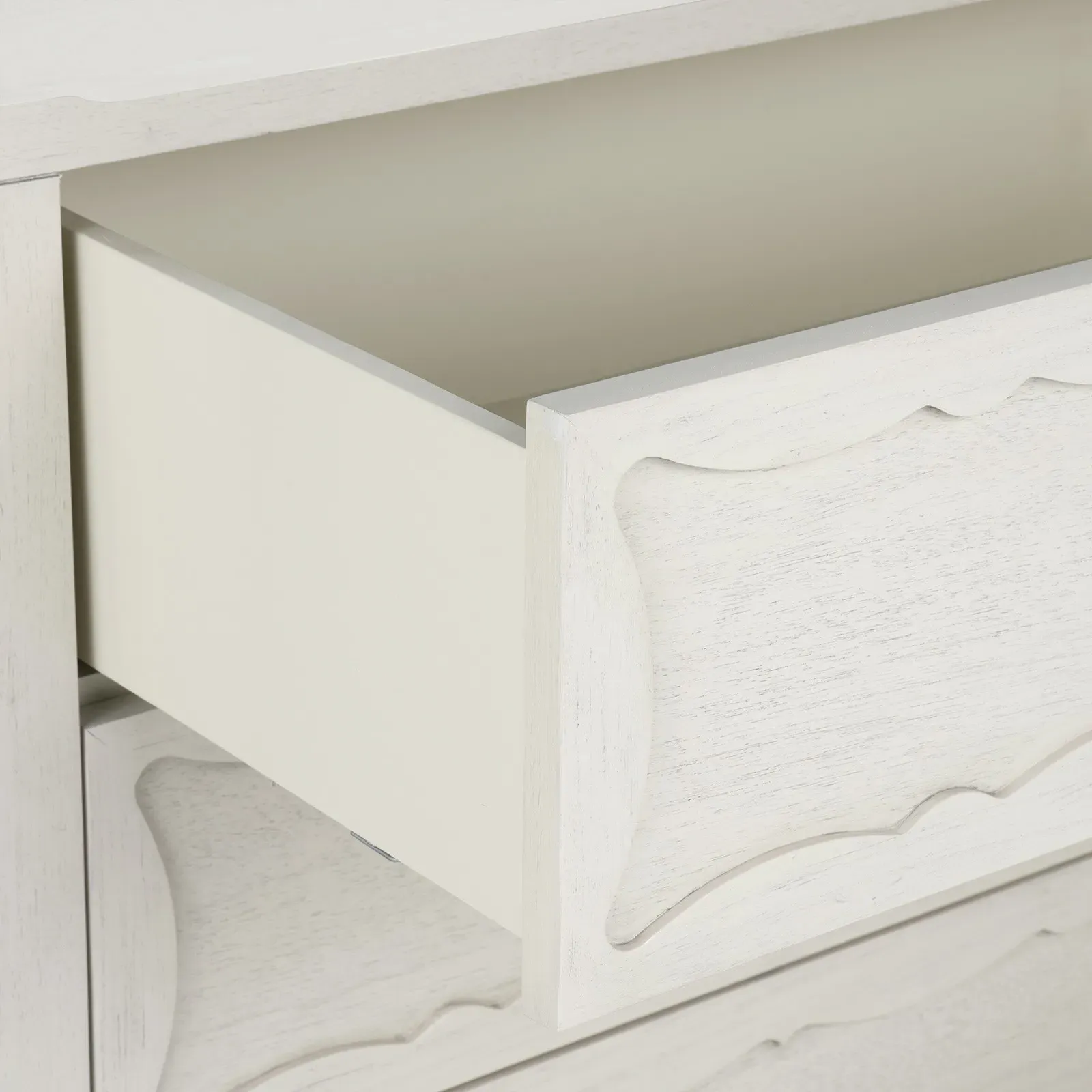 Sara Rectangular End Table - Sailcloth Sheen, Acacia Wood