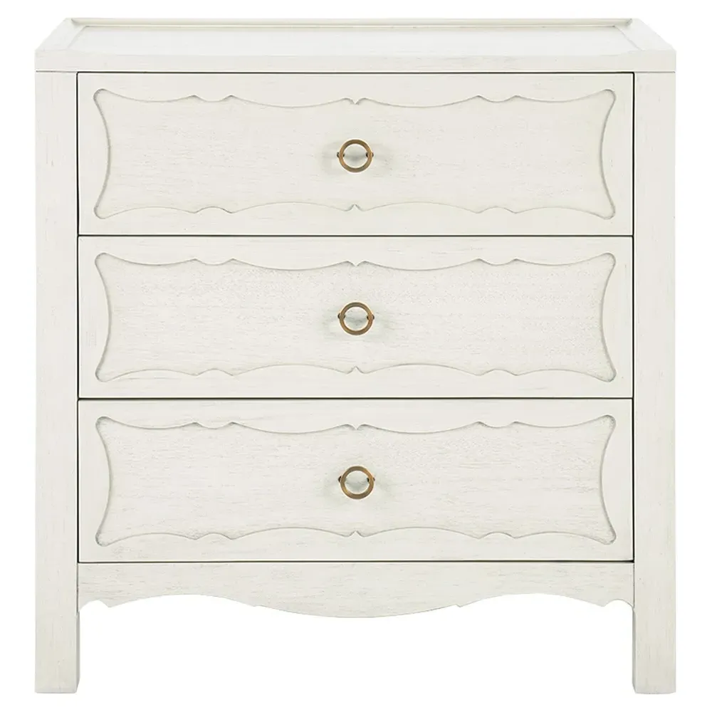 Sara Rectangular End Table - Sailcloth Sheen, Acacia Wood