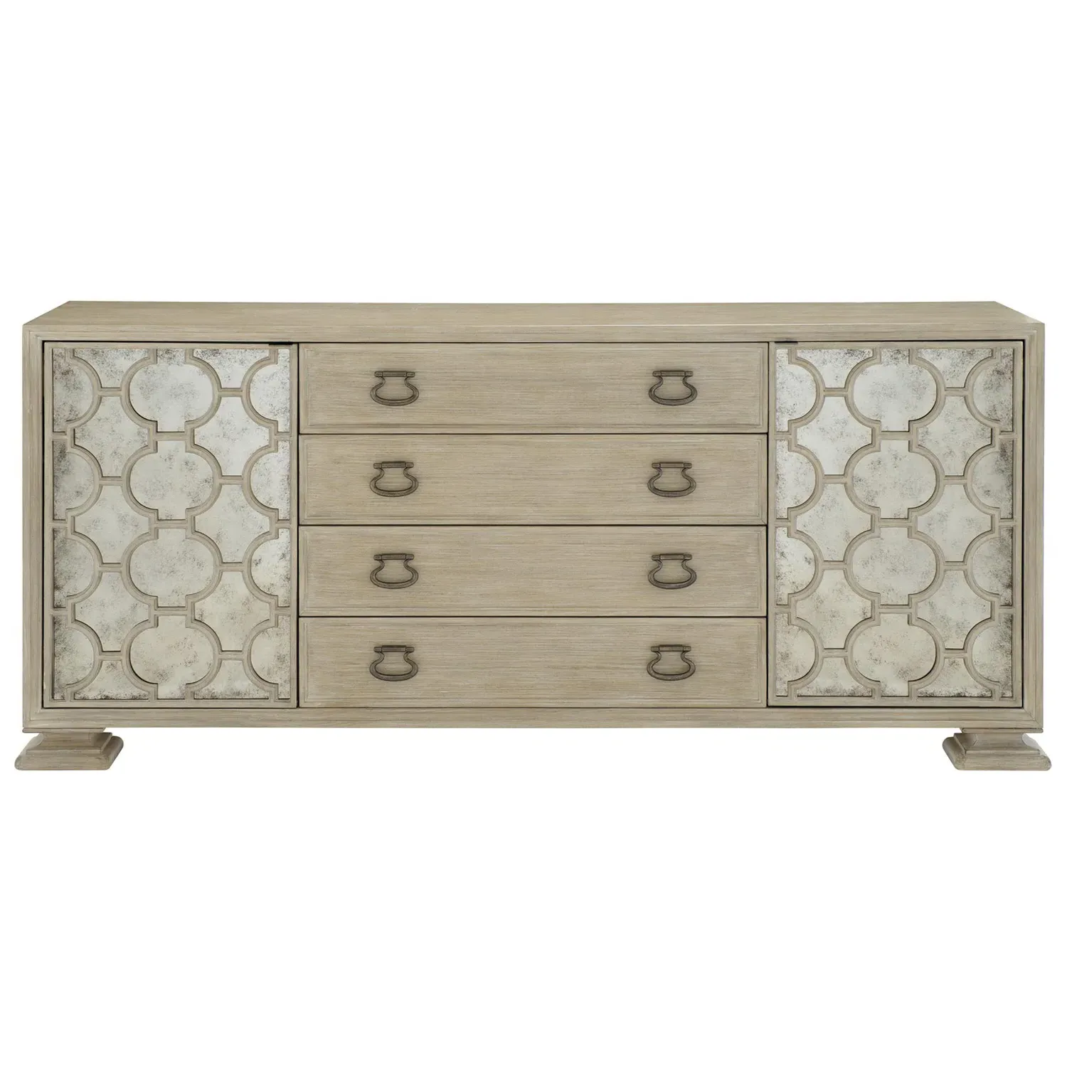 Sarabeth Buffet with Patterned Cast Grilles - Brown, Wood