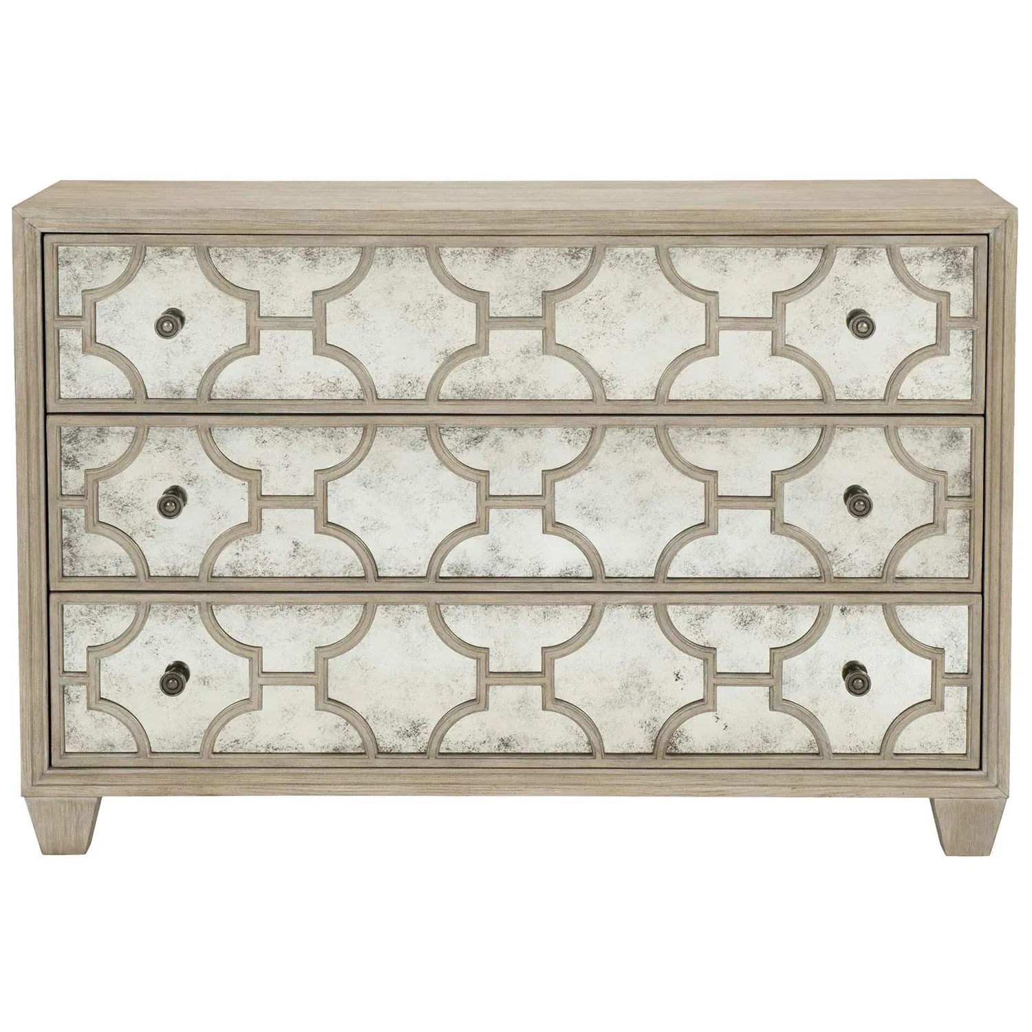 Sarabeth Dresser with Mirrored Drawers - Brown, Wood