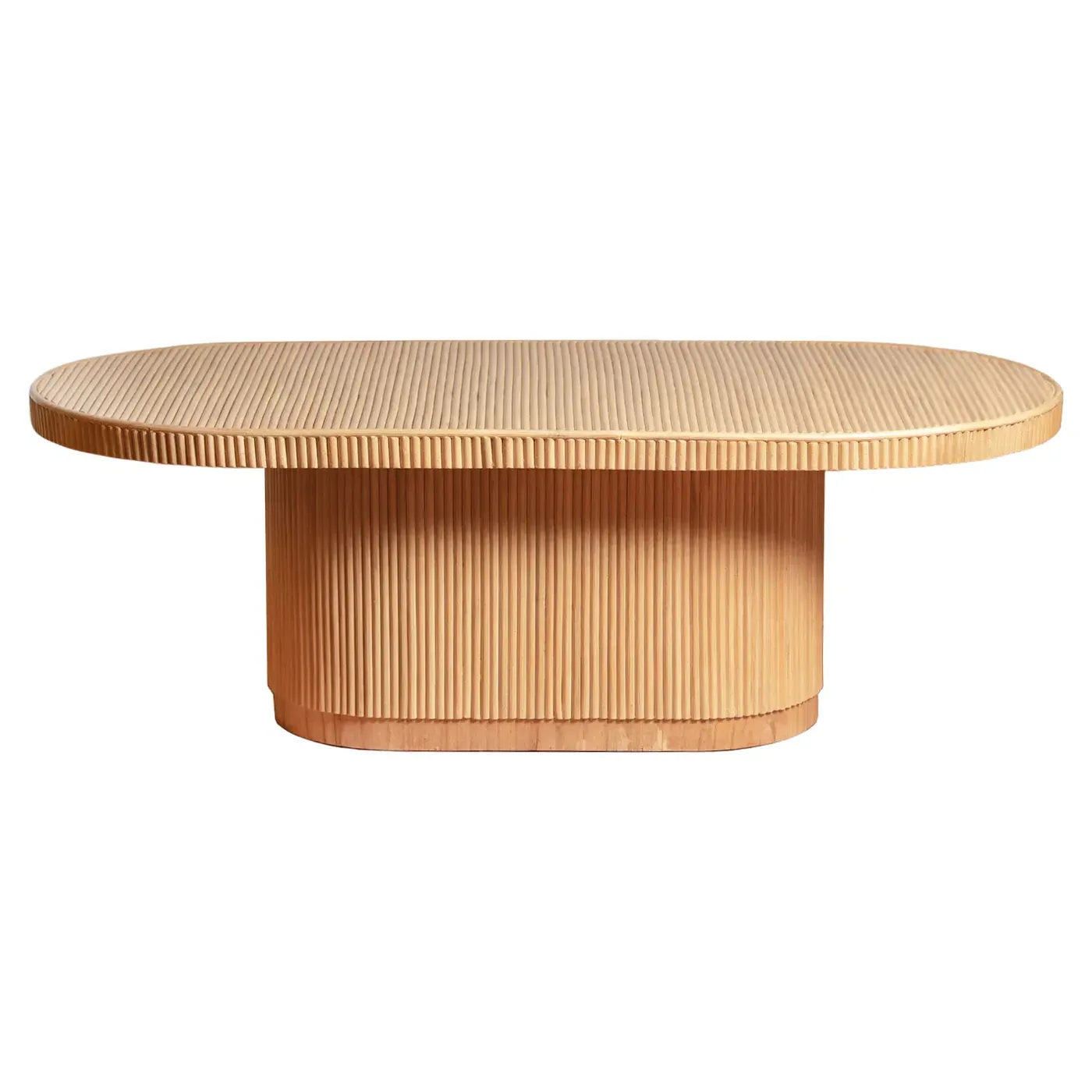 Sarah Oval Coffee Table - Brown, Rattan image