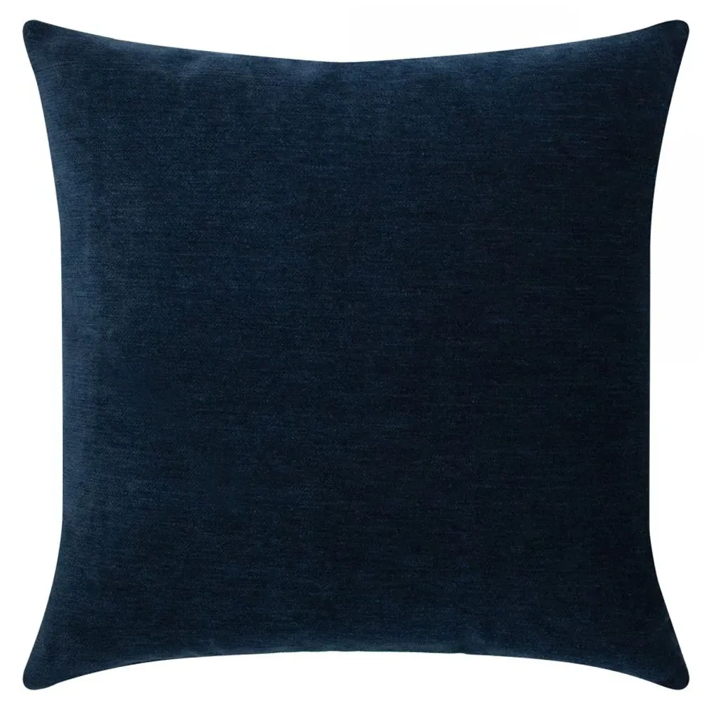 Sarah Velour Throw Pillow - Indigo
